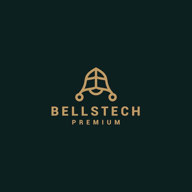 Wektor Ikony Projektu Logo Bell Tech