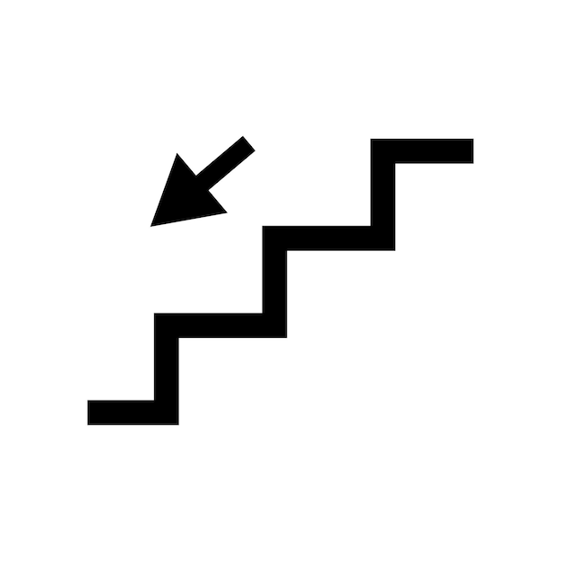 Plik wektorowy wektor ikony schodów