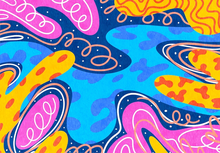 Wektor wektor ilustracja kolorowy streszczenie przestrzeń