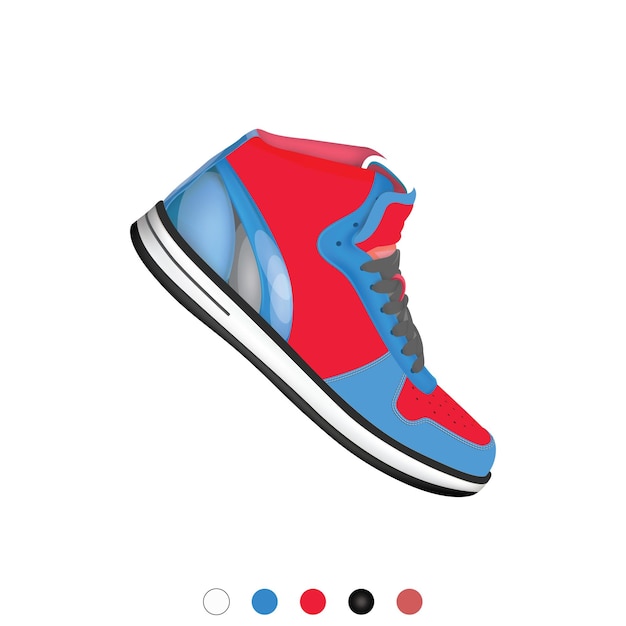 Wektor ilustracja kreskówka sneaker