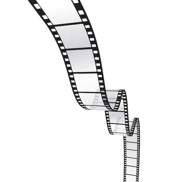 Wektor ilustracja streszczenie monochromatyczny film rolka koncepcja tło eps10