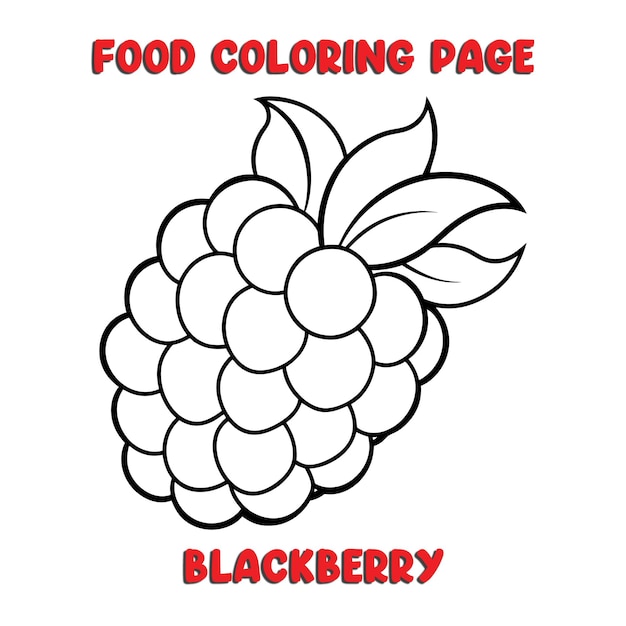 Wektor ilustracji BLACKBERRY dla dzieci