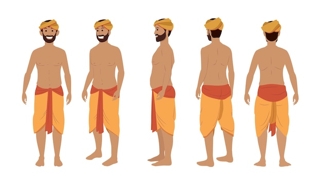 Plik wektorowy wektor ilustracji farmer man turnaround