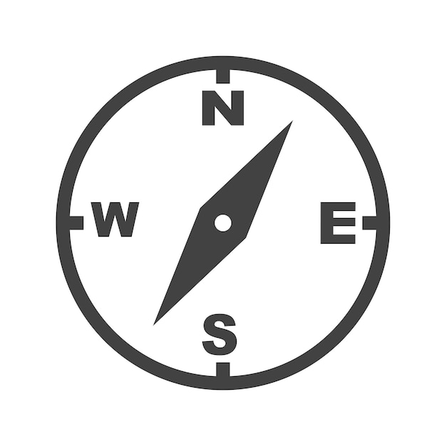 Wektor ilustracji kompasu ikony