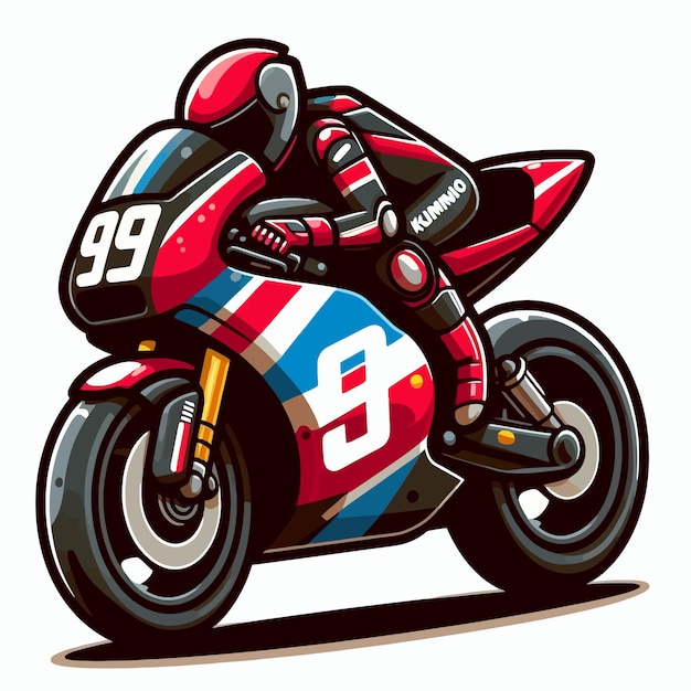 Wektor Ilustracji Moto Gp Racing