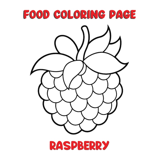 Wektor ilustracji RASPBERRY dla dzieci