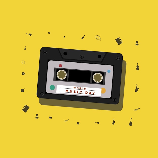 Wektor ilustracji Światowego Dnia Muzyki
