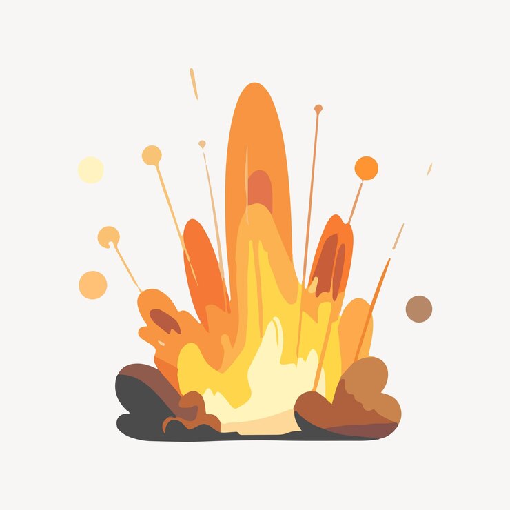 Wektor wektor ilustracji wybuchu