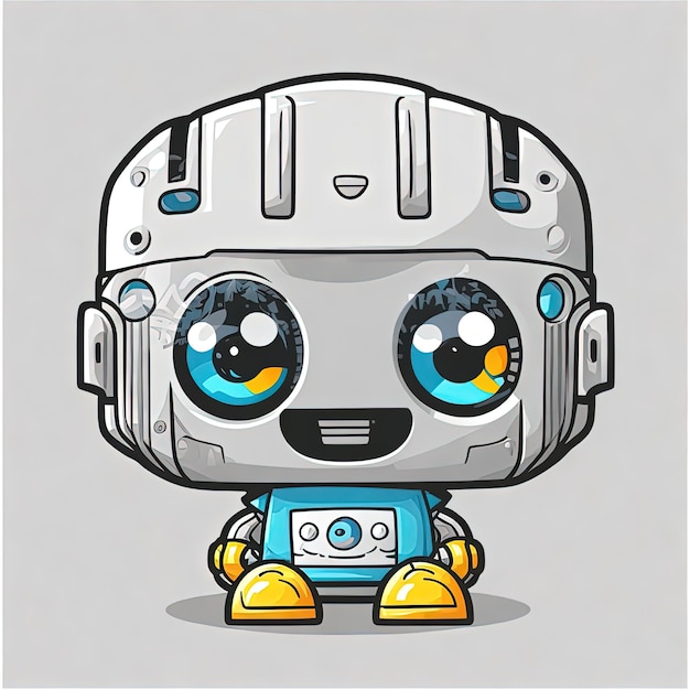 wektor ilustracyjny Śliczny Zabawny Dziecko Robot