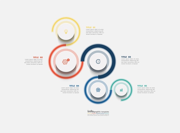 Wektor Infografiki Projekt Szablonu Informacji Marketingowych