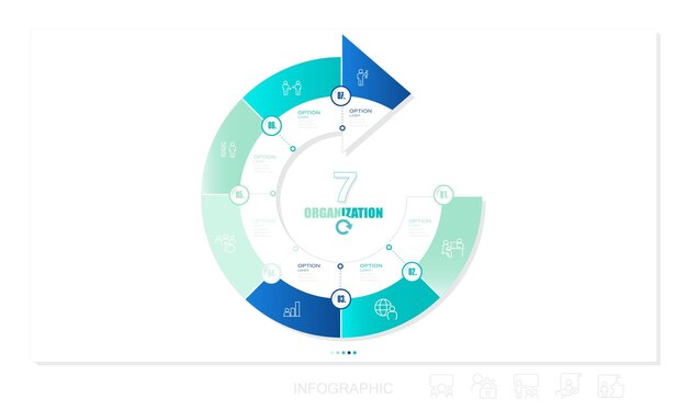 Wektor Infographic Szablon