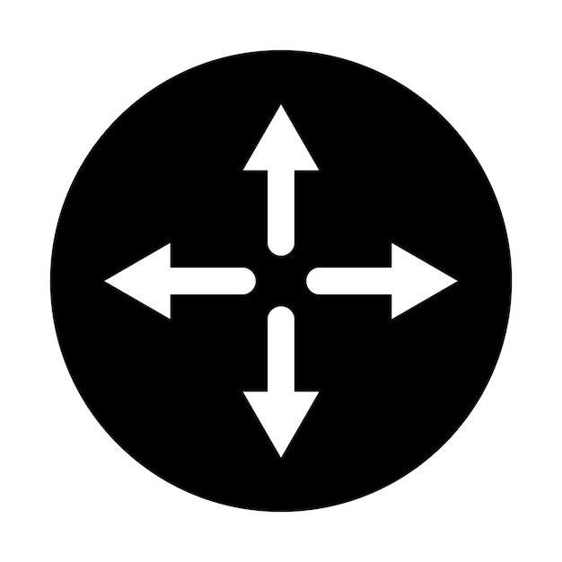 Plik wektorowy wektor kierunków lub ikon nawigacyjnych