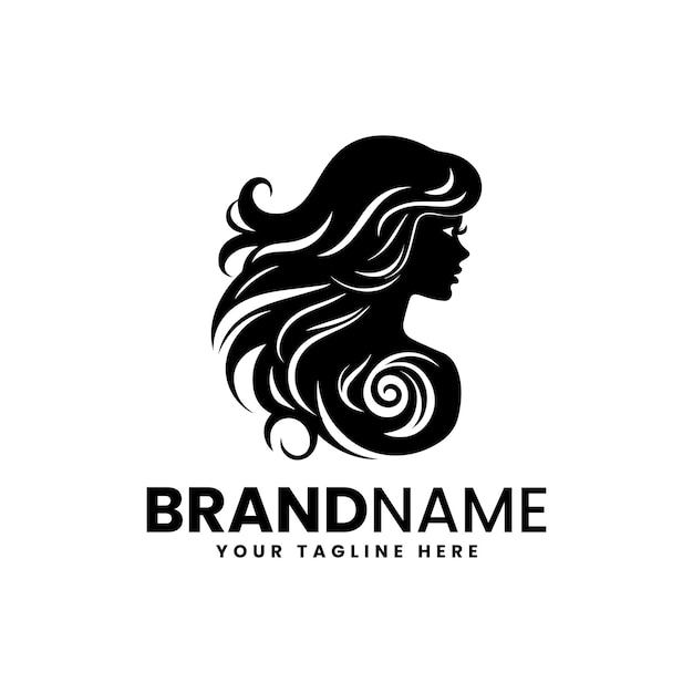 Wektor Kobiety Logo salonu fryzjerskiego premium design