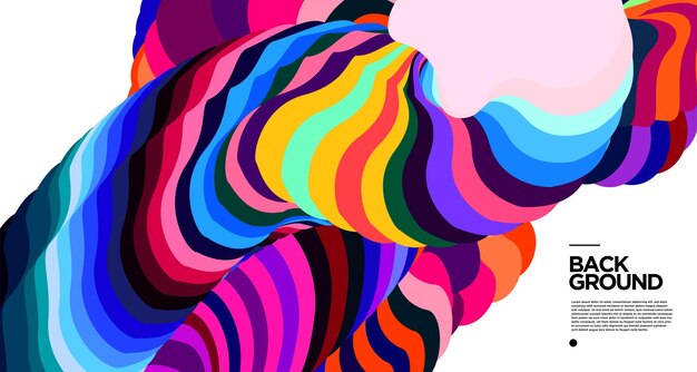 Wektor kolorowe abstrakcyjne tło płynne dla szablonu banera