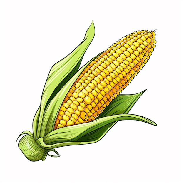 Plik wektorowy wektor kreskówek kukurydzianych