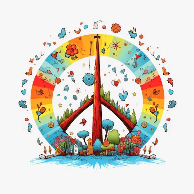 Plik wektorowy wektor kreskówek peace clipart.