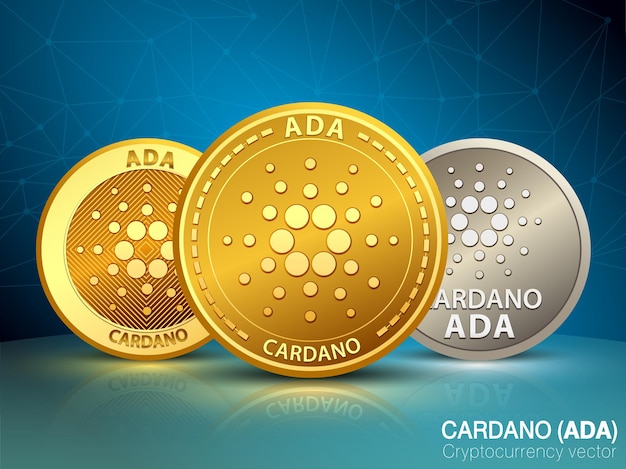 Wektor Kryptowaluty Cardano