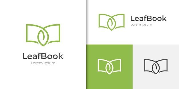 Wektor Liść Książki Logo Ikona Designu Może Być Używany Uczeń Edukacja Książka Liść Wektor Symbol