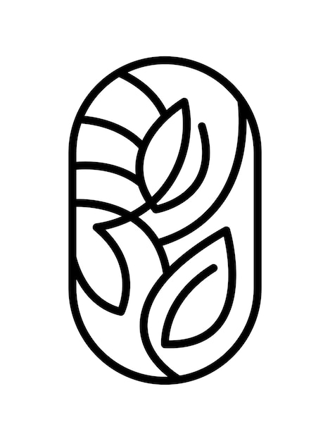 Wektor Liście Drzewa Herbacianego Do Kawiarni Lub Farmy Etykieta Produktu Eco Logo Organiczny Projekt Roślin Okrągły Emblemat