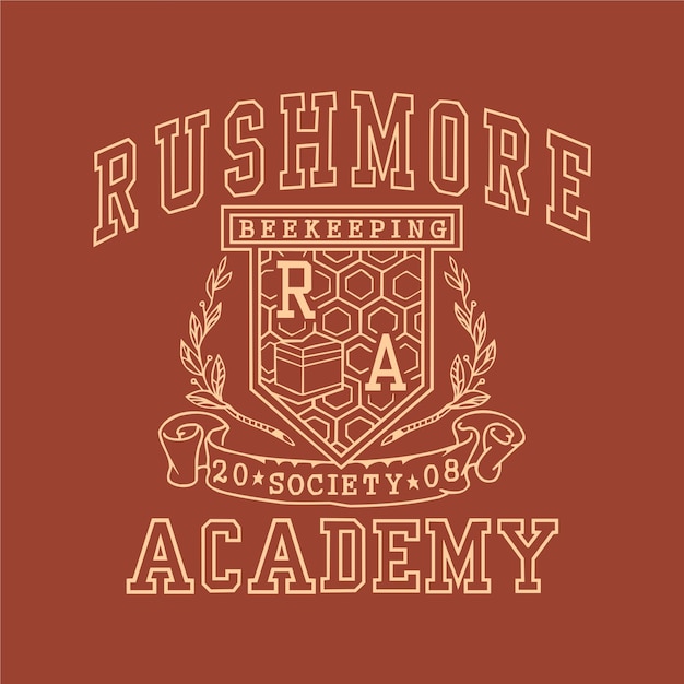 Plik wektorowy wektor logo akademii rushmore