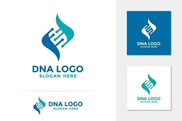 Wektor logo DNA