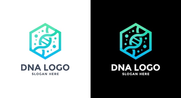 Wektor logo DNA