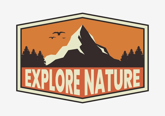 Wektor Logo Górskiej Przyrody