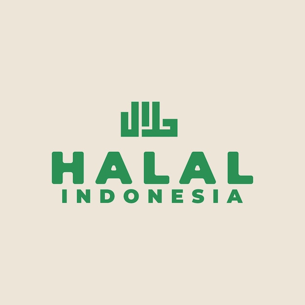 Wektor Logo Halal W Indonezji