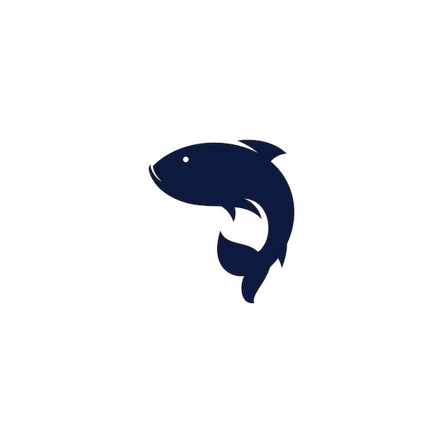 Wektor logo ikony ryb