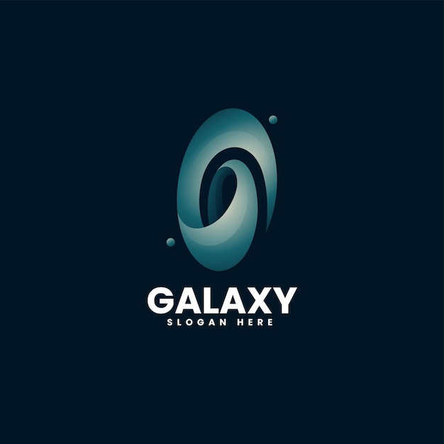 Wektor Logo Ilustracja Galaxy Gradient Kolorowy Styl