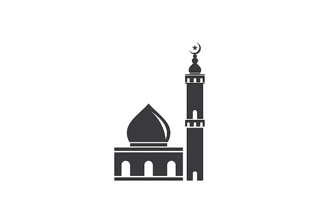 Plik wektorowy wektor logo islamskiego meczetu