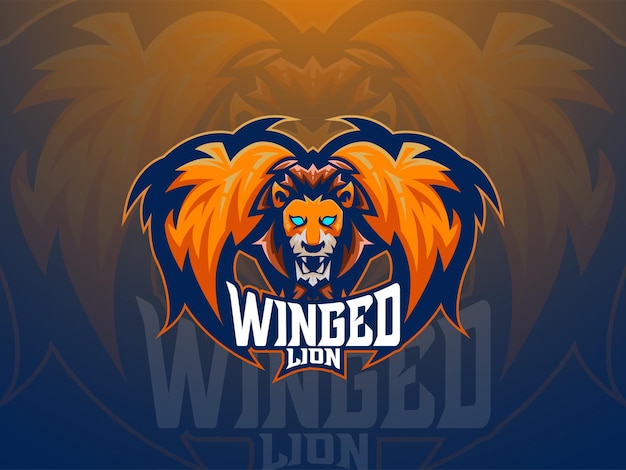 Plik wektorowy wektor logo king lion esport