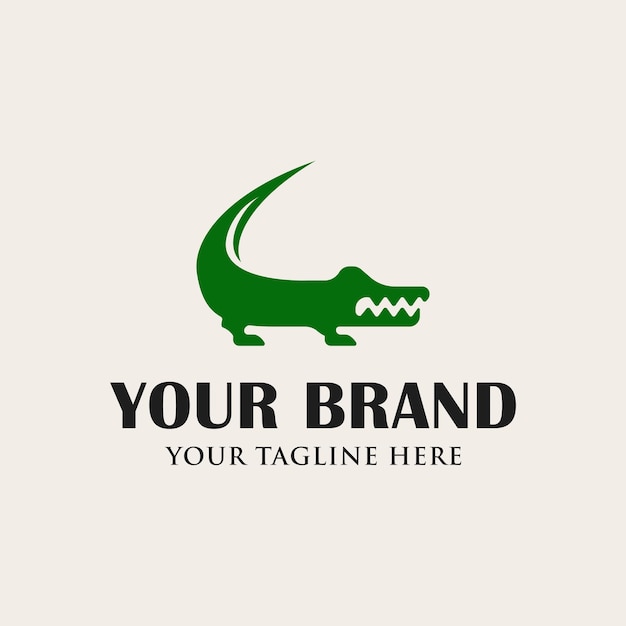 Plik wektorowy wektor logo krokodyla