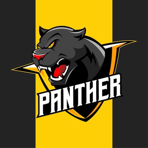 Wektor Logo Maskotki Panther Esport