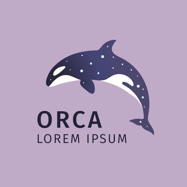 Plik wektorowy wektor logo orca