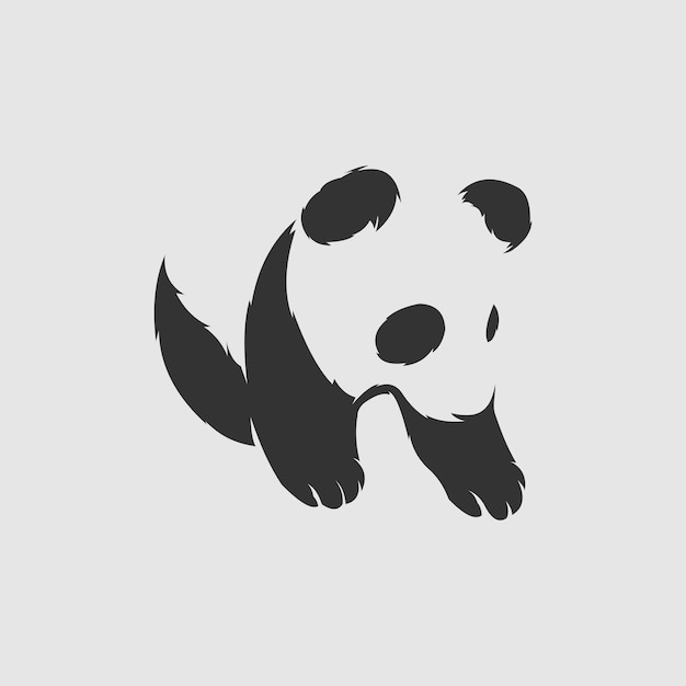 Plik wektorowy wektor logo panda