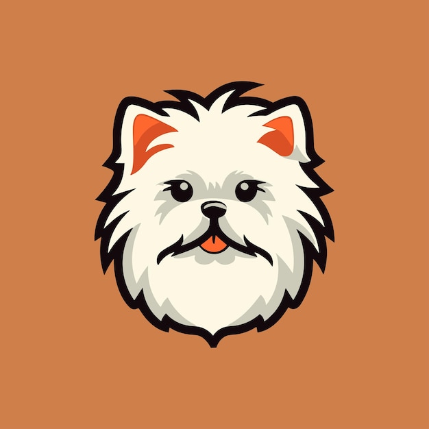 Wektor Logo Psa Shih Tzu