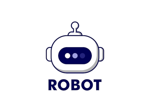 Wektor Logo Robota Głowa Robota Logo Szablon Projektu