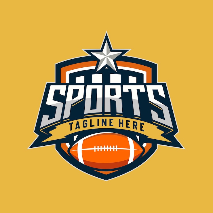 Wektor wektor logo sportu rugby