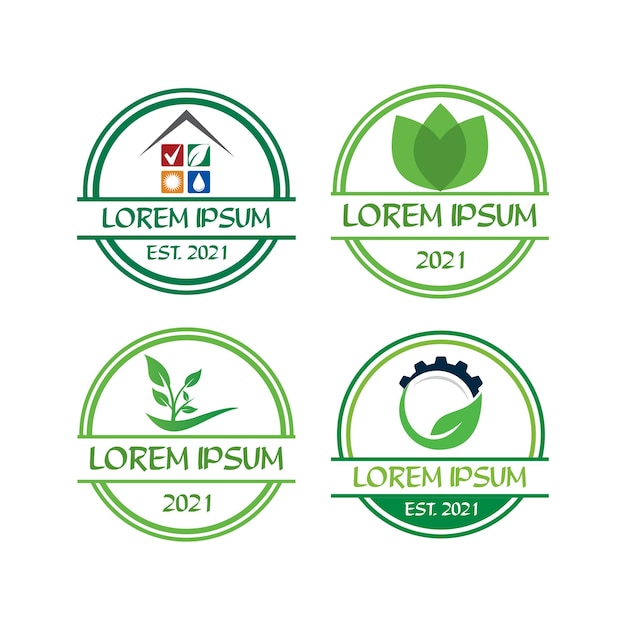 Wektor logo środowiska logo przyrody