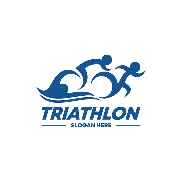 Plik wektorowy wektor logo triathlonu