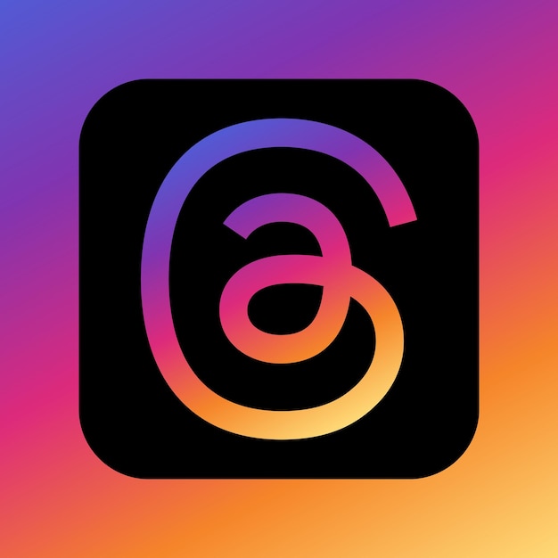 Wektor Logo Wątków Eps Svg Ai Bezpłatne Pobieranie Logotyp Aplikacji Threads Logo Wątków Instagram Meta