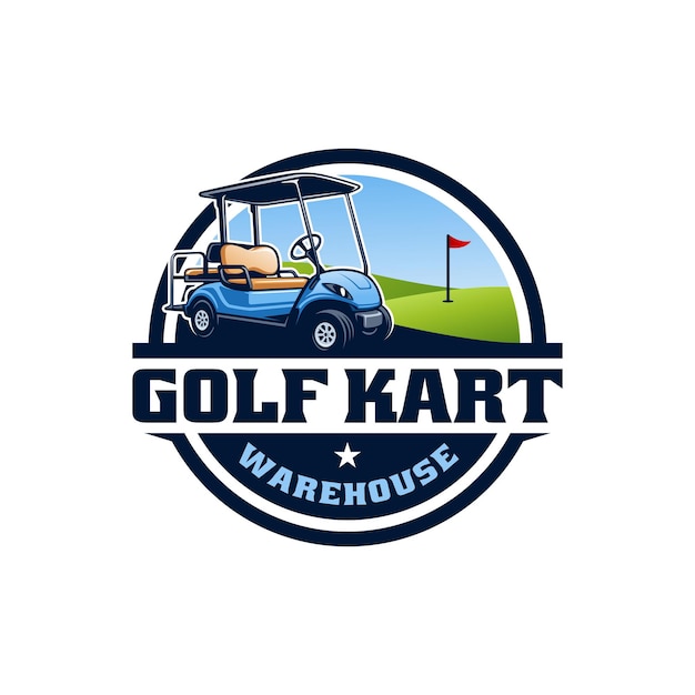 Wektor Logo Wózka Golfowego