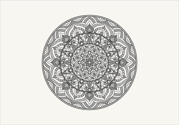 Wektor Mandala Coloring Page Ilustracja Mandala Dla Kolorowanka