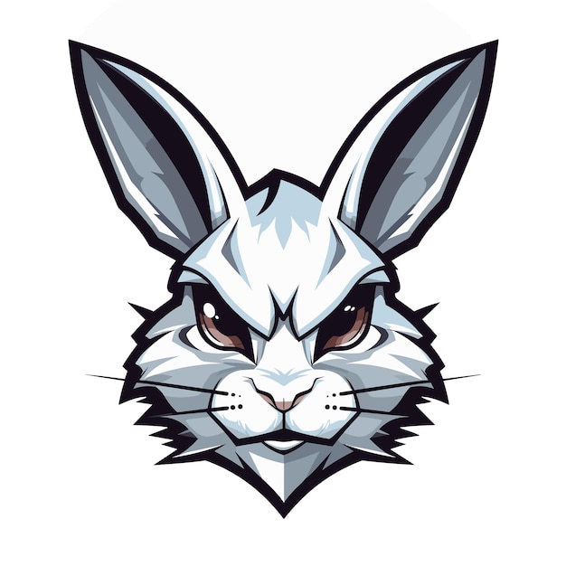 Wektor maskotka logo królik
