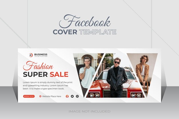 Plik wektorowy wektor moda sprzedaż okładka facebook szablon projektu banera mediów społecznościowych