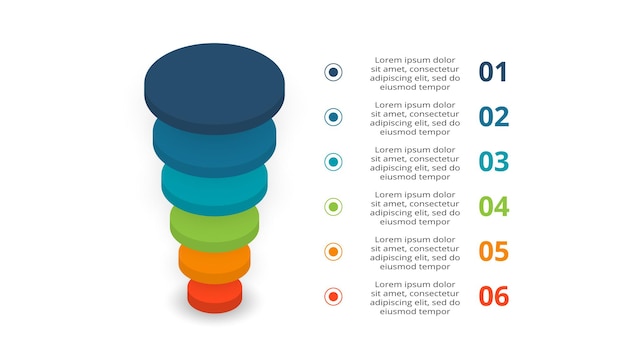 Wektor Piramidy W Górę Strzałki Infografika Diagram Wykres Trójkąt Prezentacja Wykresu Biznesowa Koncepcja Osi Czasu Z 6 Częściami