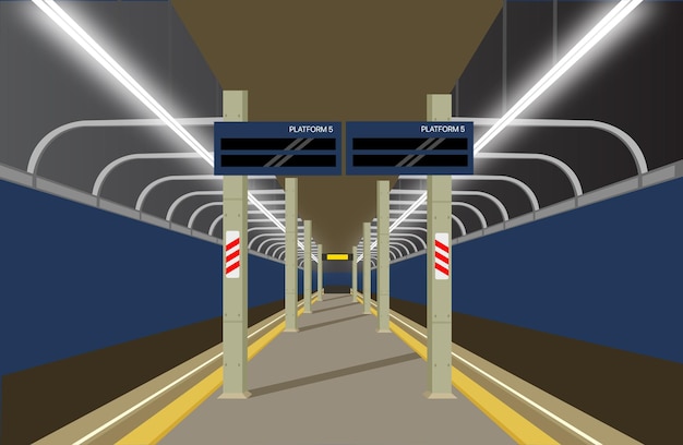 Plik wektorowy wektor platformy pociągu