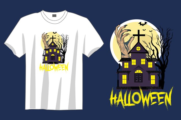 Plik wektorowy wektor premium wektor projekt tshirt halloween