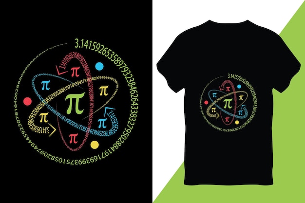 Wektor projektowania koszulki Pi Day